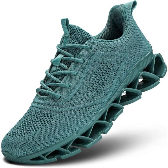 Women's All Dark Green Sport Gym Walking Running TennisAthletic Sneakers Shoes